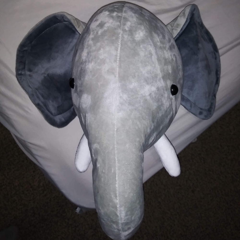 Nursery Decor Elephant Wall Plush
